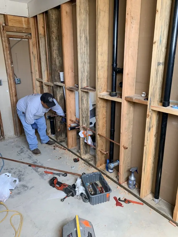 Commercial rough-in plumbing for Gas Line Repair in Lower Fairmount